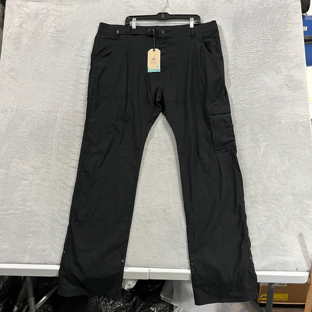 PrAna Stretch Zion Pant II Pants Mens 42x36 Straight Leg Relaxed Hiking Roll Up